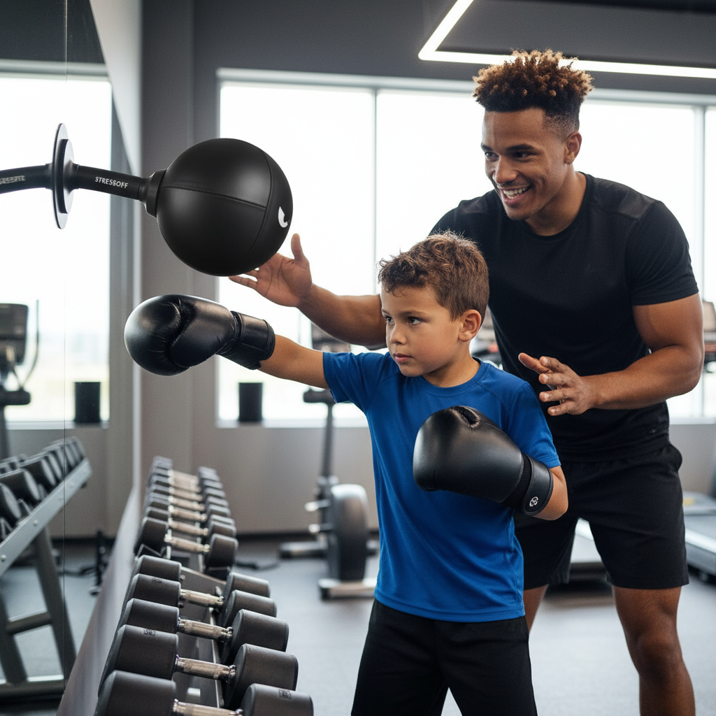 Coach et élève avec STRESSOFF - marque visible