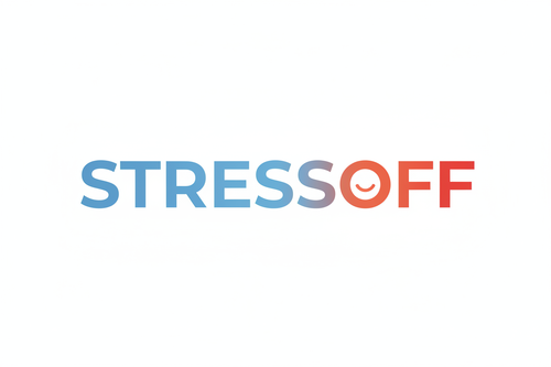 Logo STRESSOFF avec O souriant