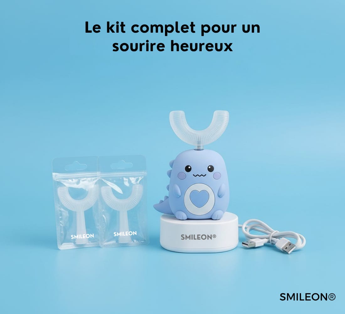 Brosse à dents SMILEON 360° en silicone médical sans BPA